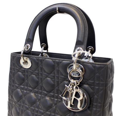 Medium Lady Dior Bag Natural Cannage Lambskin